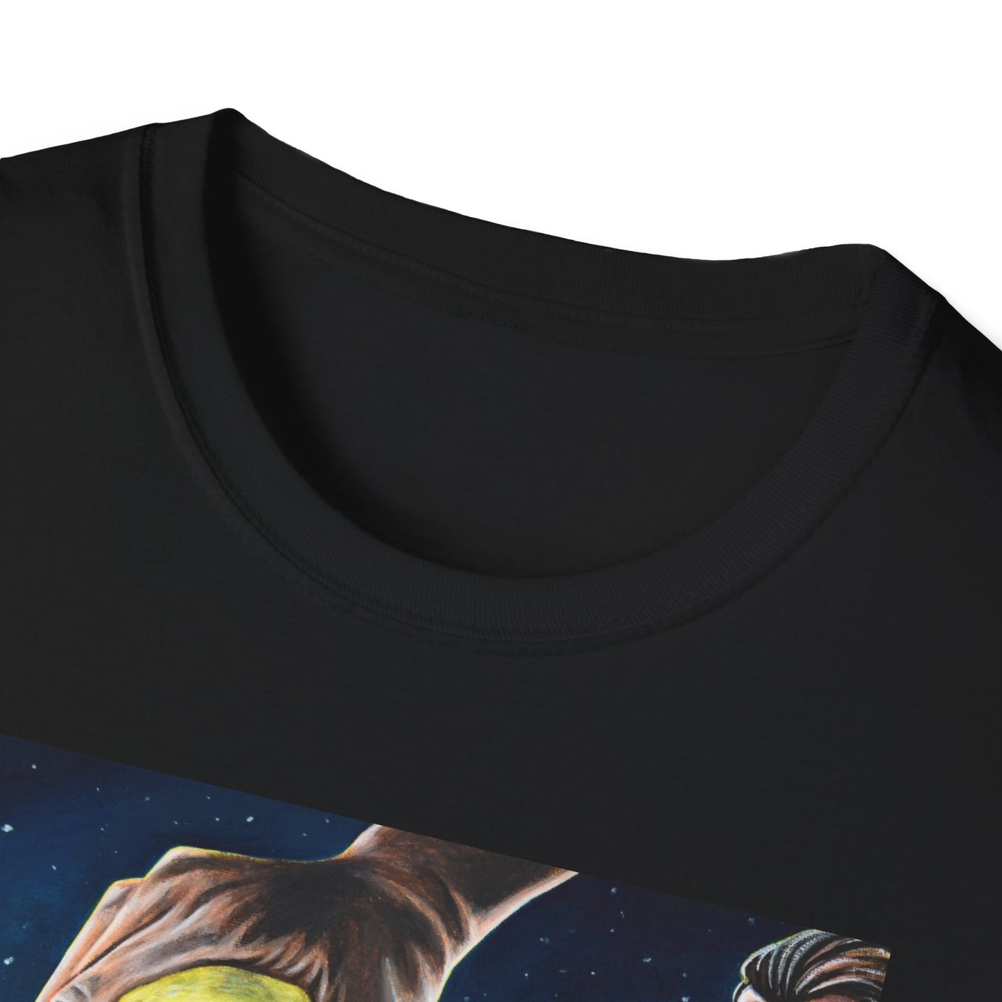 Galactic Adventure Unisex Softstyle T-Shirt, Cosmic Shirt, Art Tee, Sci-Fi Gift, Festival Wear, Unisex Graphic Tee