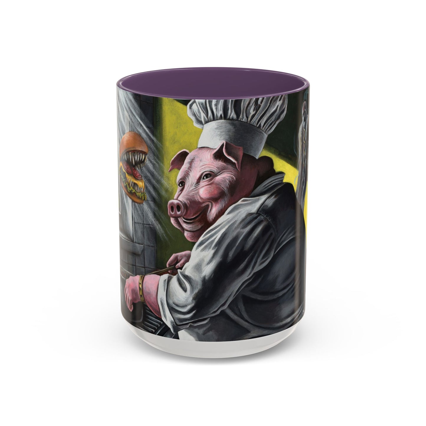 Pig Chef Coffee Mug — Quirky Kitchen Animal Art Accent Mug