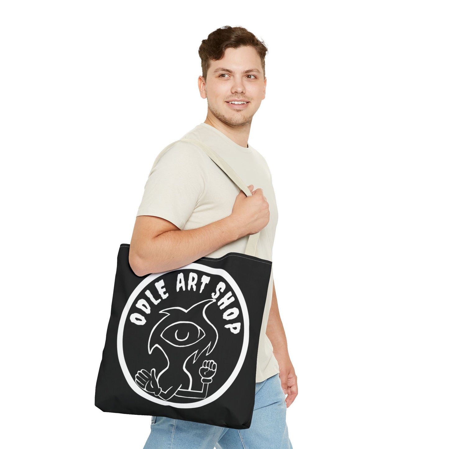 Artistic Tote Bag - Unique AOP Design, Fashionable Eco-Friendly, Everyday Use, Creative Gift, Art Lovers, Shopping Accessory
